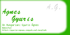 agnes gyuris business card